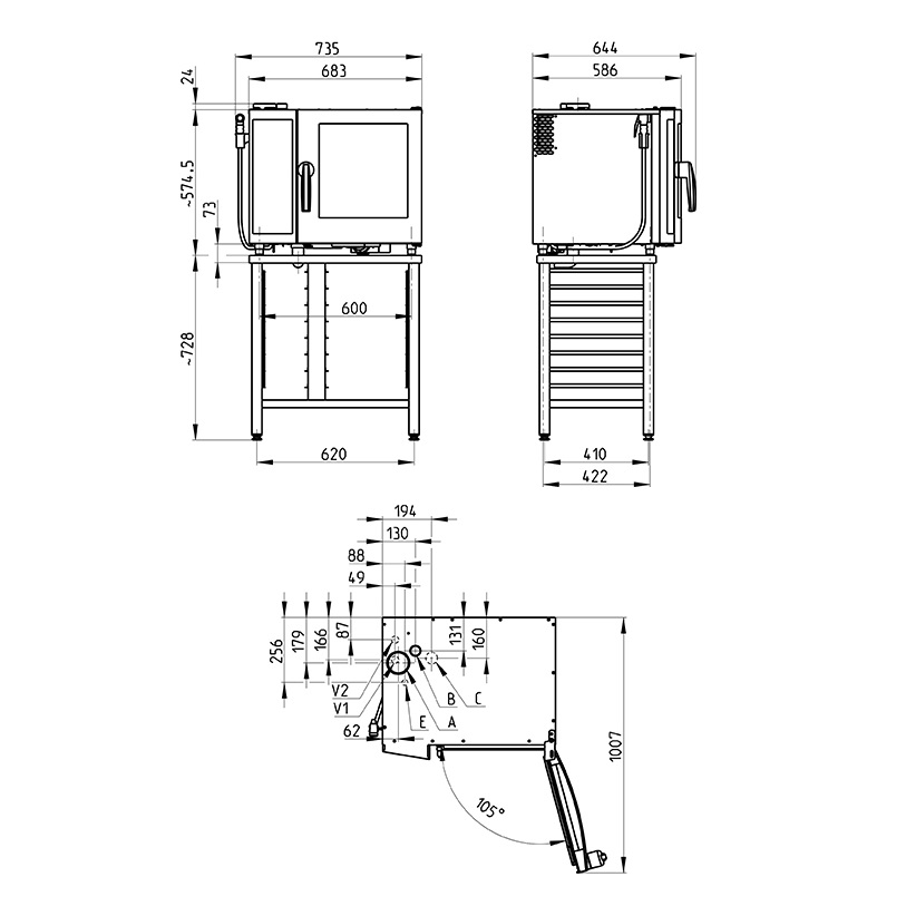 картинка Пароконвектомат Retigo O623IC VISION II