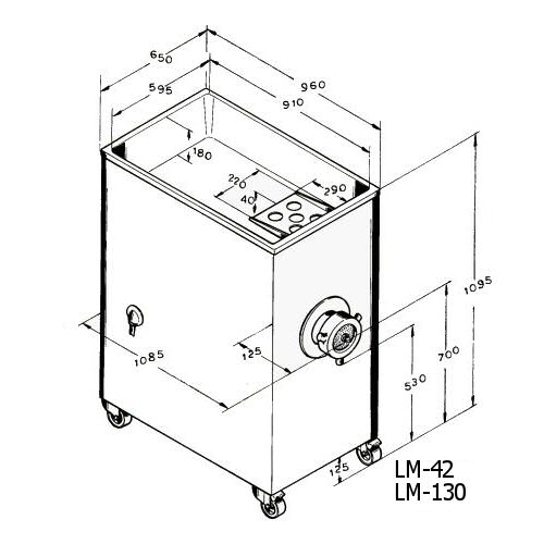 картинка Мясорубка KT LM-130 Unger