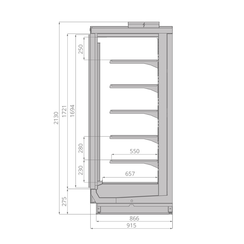 Морозильный шкаф Brandford Odissey Compact 250