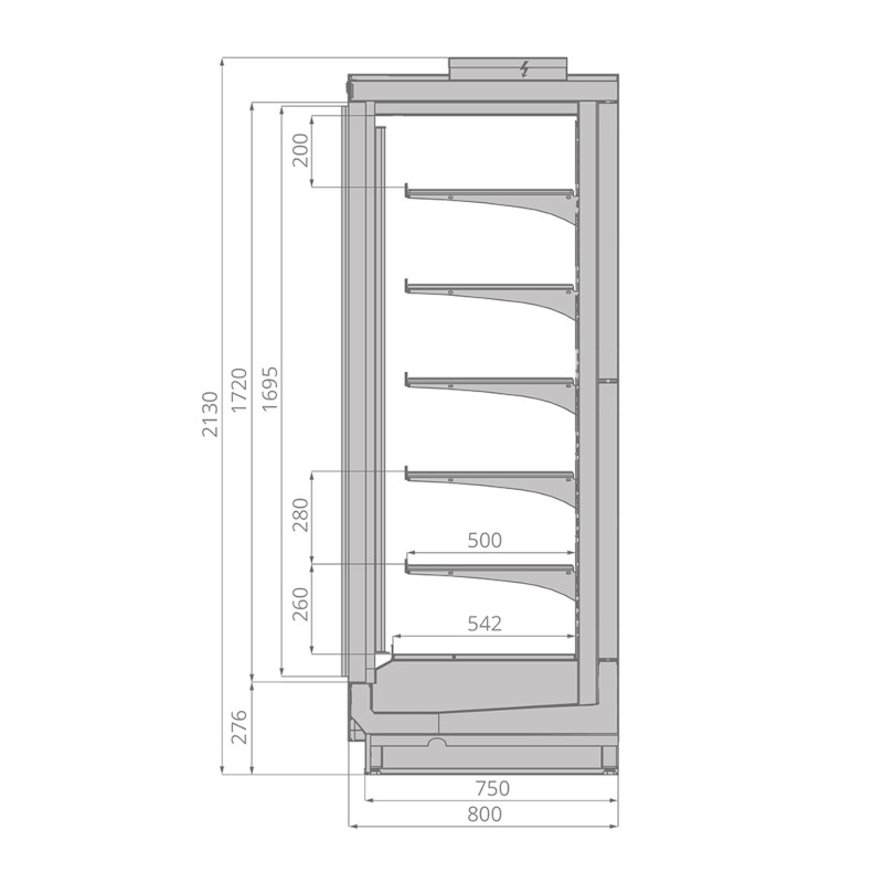 Морозильный шкаф Brandford Odissey Slim 125