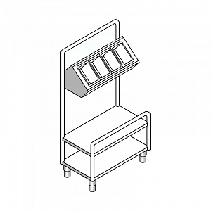 картинка Прилавок для подносов и приборов EMAINOX 8PVP7 8045211