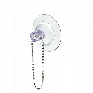 картинка Присоска силиконовая с металлической шариковой цепочкой SC-BALL CHAIN (2,4 мм) длиной 15 см EPG